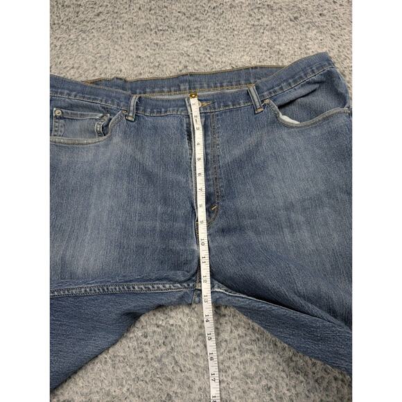 Levis 505 Jeans Men 40x32 Blue Distressed Normcore Straight Grunge Rocker Chore - Picture 7 of 10